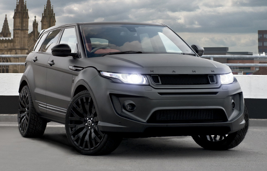Satin Range Rover Evoque 0 at Volcanic Rock Satin Range Rover Evoque by Kahn Design