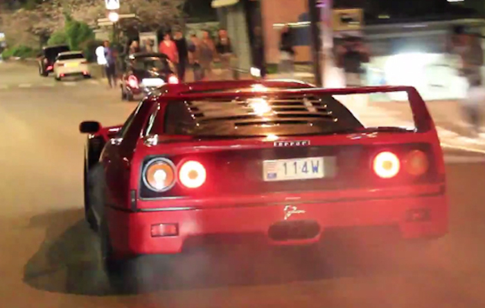 ferrari f40 burnout at Here’s a Perfectly Executed Ferrari F40 Burnout