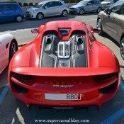 red porsche 918 3 175x175 at All Red Porsche 918 Spotted at Puerto de Sitges