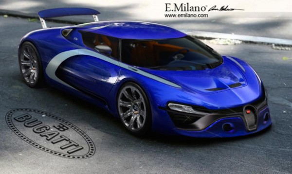 Bugatti Chiron render 1 600x358 at This Is What Bugatti Chiron May Look Like