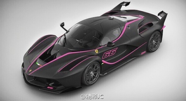 Ferrari FXX K Pink 2 600x327 at Chinese Man Orders Ferrari FXX K with Pink Accents
