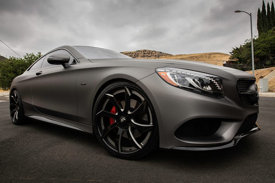 The Boss Matte Gunmetal Grey Mercedes SCoupe