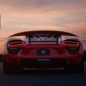 HRE Red Porsche 918 4 175x175 at Gallery: Red Porsche 918 on HRE Wheels