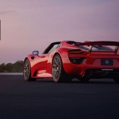 HRE Red Porsche 918 9 175x175 at Gallery: Red Porsche 918 on HRE Wheels