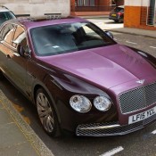 Magenta Bentley Flying Spur 1 175x175 at Two Tone Magenta Bentley Flying Spur Spotted in London