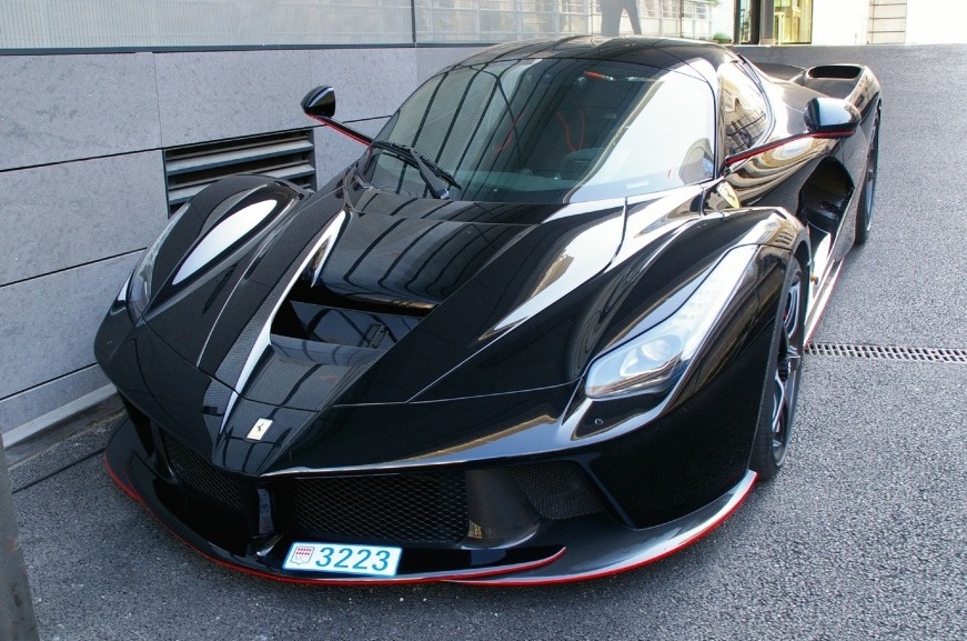 Massa Black LaFerrari 0 at Felipe Massa’s Black LaFerrari Snapped Up Close