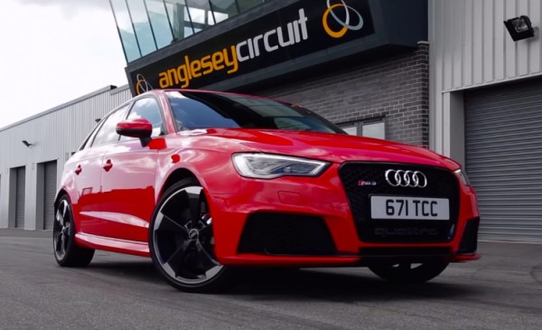 Audi RS3 at Anglesey 600x365 at Watch Mauro Calo Spank an Audi RS3 at Anglesey