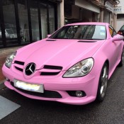Bubblegum Pink Mercedes SLK 1 175x175 Bubblegum Pink Mercedes SLK 1 175x175 at What Do You Think of This Bubblegum Pink Mercedes SLK?