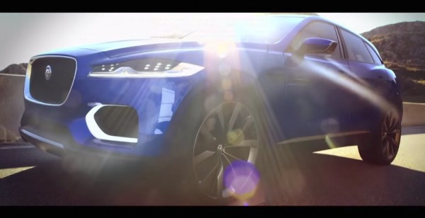 Jaguar F Pace Teased 1 600x308 at  Jaguar F Pace Is Almost Ready for Debut