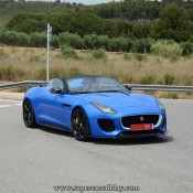 Jaguar F Type Project 7 UB 4 175x175 at Ultra Blue Jaguar F Type Project 7 Spotted on the Road