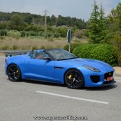 Jaguar F Type Project 7 UB 5 175x175 at Ultra Blue Jaguar F Type Project 7 Spotted on the Road