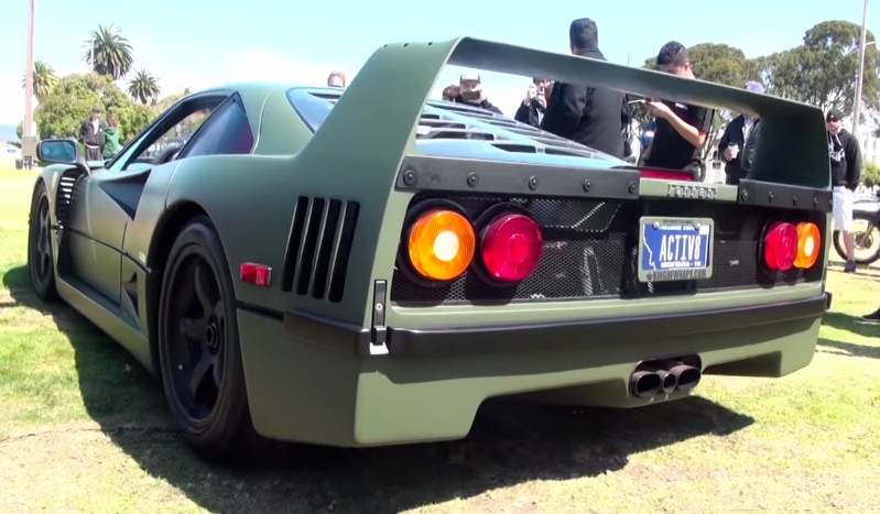 Matte Green Ferrari F40 at Dope or Nope? Matte Green Ferrari F40