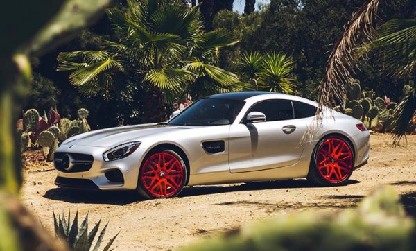 Mercedes AMG GT Red Wheels 0 600x362 at Dope or Nope? Mercedes AMG GT on Red Wheels