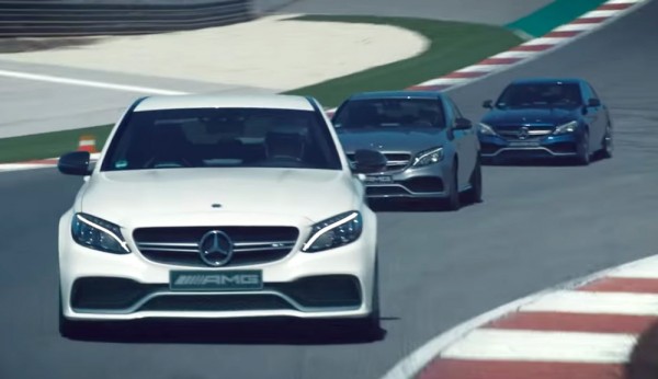 Mercedes C63 AMG promo 600x346 at Mercedes C63 AMG Drifts to the Sound of Linkin Park