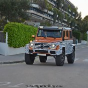 Mercedes G500 4×4 spot 1 175x175 at Mercedes G500 4×4² Crazy Color Spotted on the Road