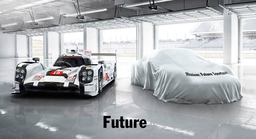 Porsche Future Hybrid Sportscar 1 at Porsche Hints at Future Hybrid Sportscar in Le Mans Teaser