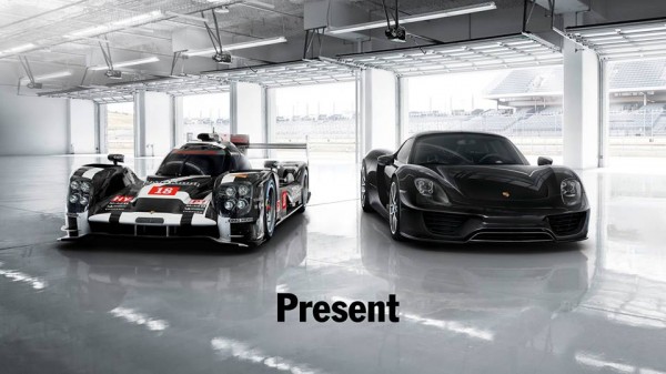 Porsche Future Hybrid Sportscar 2 600x337 at Porsche Hints at Future Hybrid Sportscar in Le Mans Teaser
