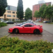 red Porsche Cayman GT4 6 175x175 at Porsche Cayman GT4 Spotted in Bright Red