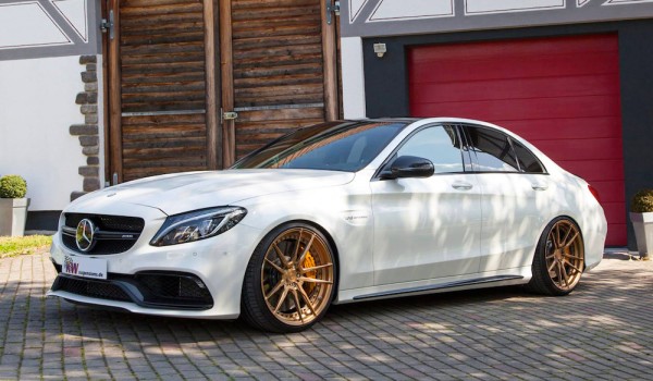 2015 Mercedes C63 AMG ADV1 0 600x350 at 2015 Mercedes C63 AMG Goes Gold with ADV1