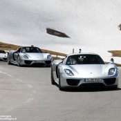 Five Porsche 918 Spyders 4 175x175 at Five Porsche 918 Spyders Attack the Alps