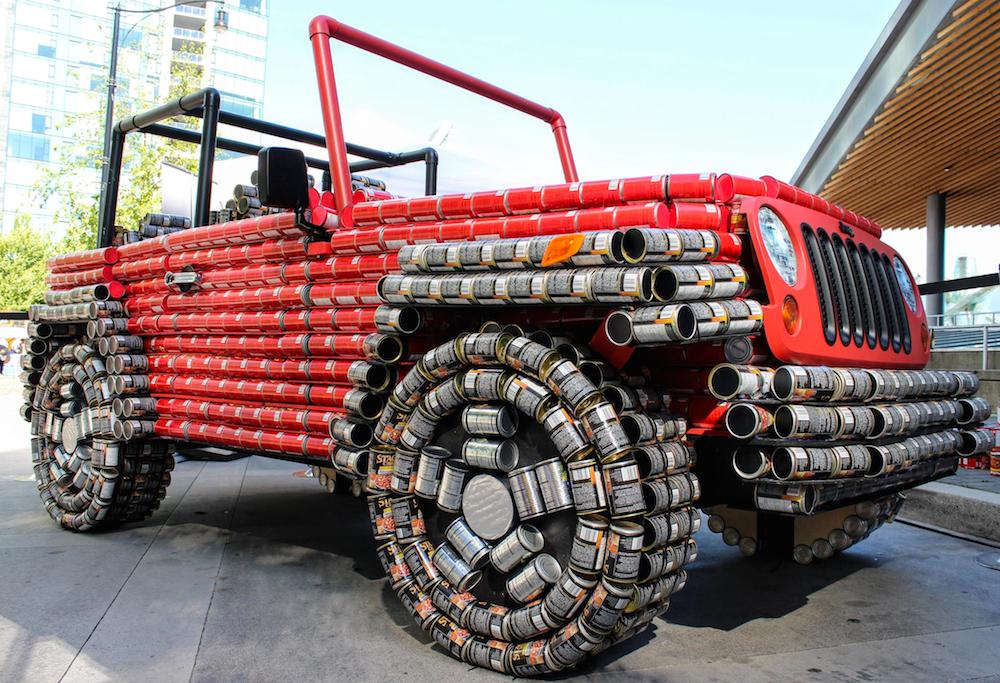 Jeep Wrangler Canstruction 0 at Jeep Wrangler ‘Canstruction’ Is an Homage to Canda