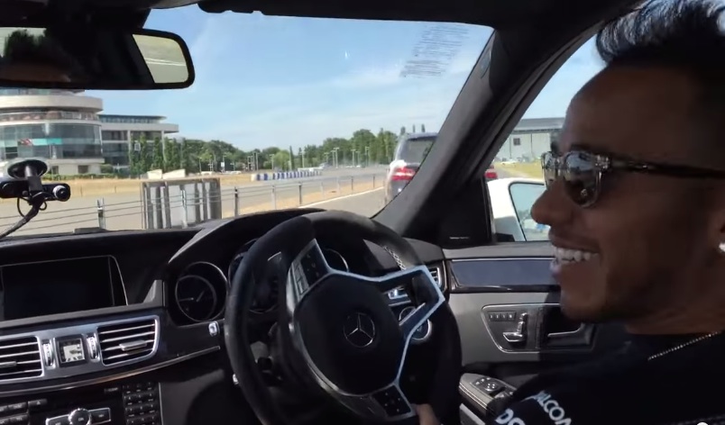 Lewis Hamilton Drift at Watch Lewis Hamilton Drift a Mercedes Like a Boss