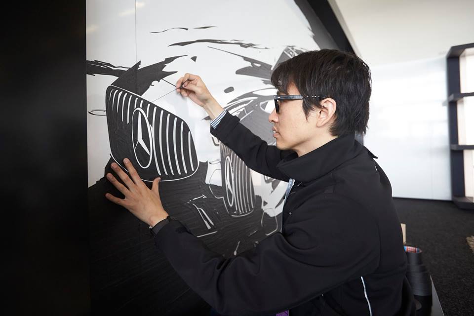 Mercedes AMG GT3 tape 1 1 at Mercedes AMG GT3 Recreated in Tape