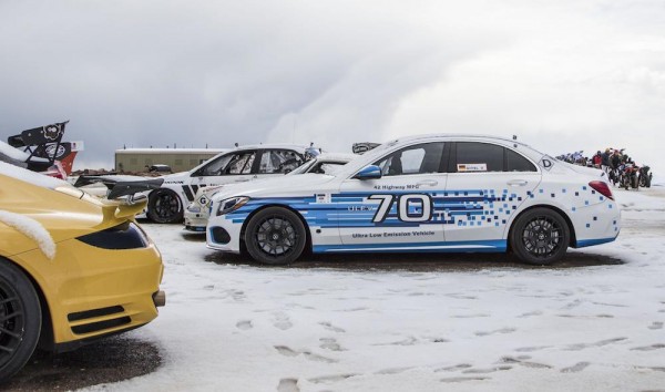 Mercedes C30 Pikes Peak 2 600x354 at Mercedes C300 d Sets New Pikes Peak Record for Diesels