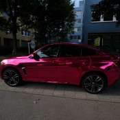 Pink Chrome BMW X6M 4 175x175 at Wrapping Gone Astray: Pink Chrome BMW X6M