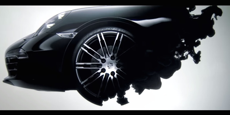 Porsche 911 Black Edition at Drop of Ink: Porsche 911 Black Edition Gets Abstract Promo