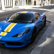 Blue Ferrari Speciale 1 175x175 at Unique Blue Ferrari Speciale Spotted in London