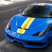 Blue Ferrari Speciale 3 175x175 at Unique Blue Ferrari Speciale Spotted in London