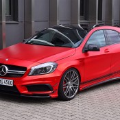 Chrome Red Mercedes A45 AMG 1 175x175 at Chrome Red Mercedes A45 AMG Packs 435 hp
