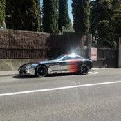 Chrome Wrapped Mercedes SLR 6 175x175 at Chrome Wrapped Mercedes SLR Spotted in France