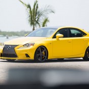 LFA Yellow Lexus IS 12 175x175 at Gallery: LFA Yellow Lexus IS on Vossen Wheels