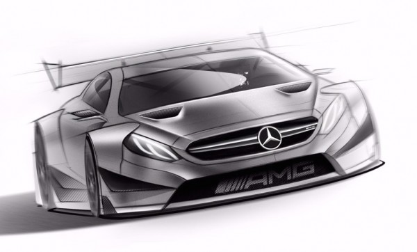 Mercedes AMG C63 DTM sketch 0 600x362 at Preview: 2016 Mercedes AMG C63 DTM