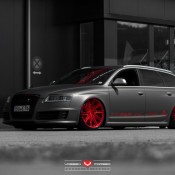 Audi RS6 Vossen 1 175x175 at Audi RS6 C6 Bagged on Vossen Wheels