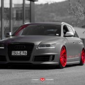 Audi RS6 Vossen 2 175x175 at Audi RS6 C6 Bagged on Vossen Wheels