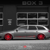 Audi RS6 Vossen 3 175x175 at Audi RS6 C6 Bagged on Vossen Wheels