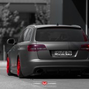 Audi RS6 Vossen 9 175x175 at Audi RS6 C6 Bagged on Vossen Wheels
