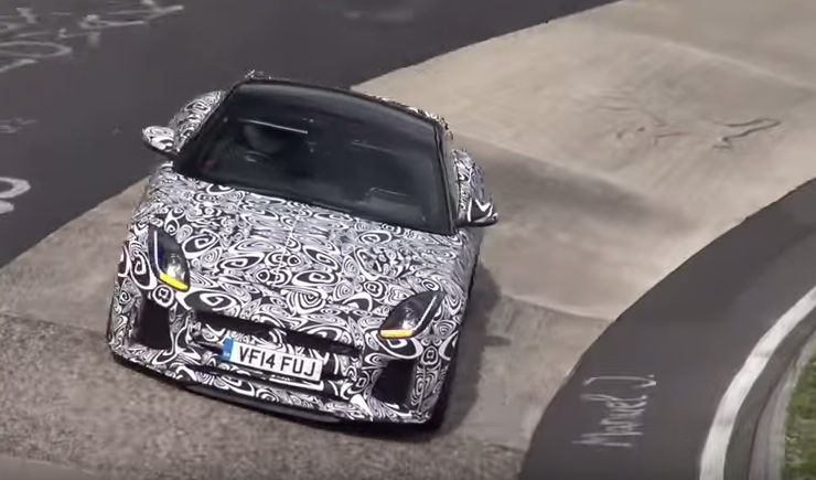Jaguar F Type SVR Spy at Jaguar F Type SVR Spied at the Nurburgring
