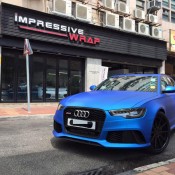 Matte Blue Audi RS6 1 175x175 at Matte Blue Audi RS6 Is Serious Eye Candy