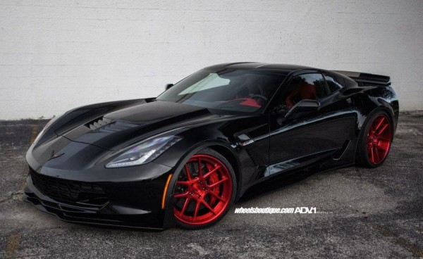 Red Wheeled Corvette Z06 0 600x368 at Red Wheeled Corvette Z06 by Wheels Boutique