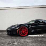 Red Wheeled Corvette Z06 7 175x175 at Red Wheeled Corvette Z06 by Wheels Boutique