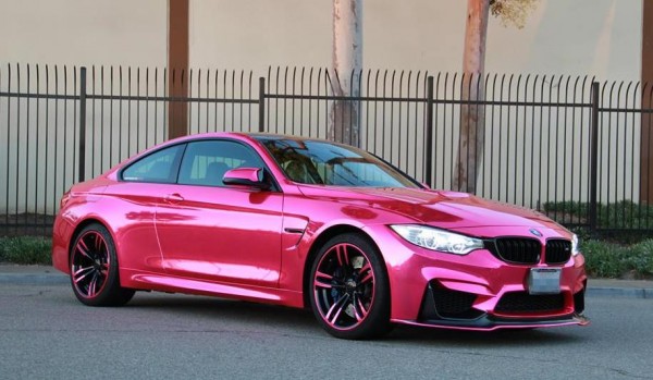 Pink Chrome BMW M4 0 600x349 at What Do You Think of This Pink Chrome BMW M4?