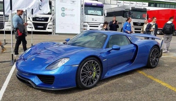 pagani 918 spyder 1 600x346 at Horacio Pagani Buys a Blue Porsche 918 Spyder