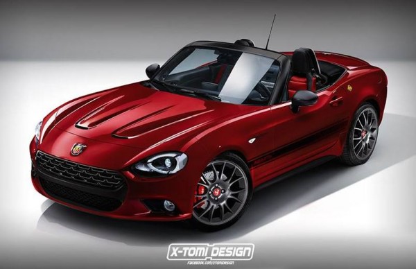 Fiat 124 Abarth render 600x388 at Rendering: Fiat 124 Abarth