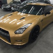 Gold Nissan GT R 1 175x175 at Custom Gold Nissan GT R Spotted for Sale