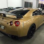 Gold Nissan GT R 2 175x175 at Custom Gold Nissan GT R Spotted for Sale