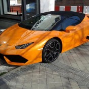 Orange Huracan Spyder 10 175x175 at Orange Huracan Spyder Shows Up in Madrid